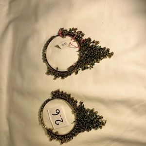 Dark green bracelets.